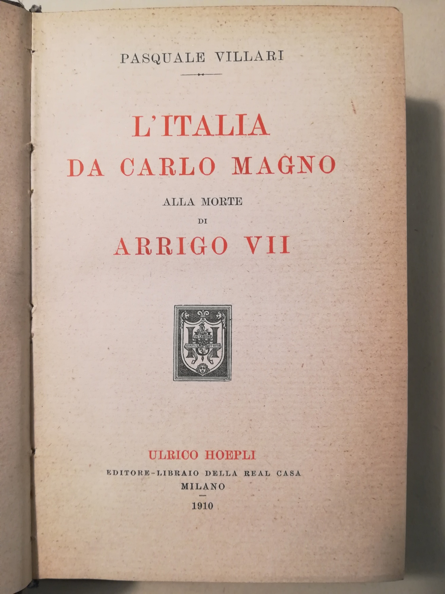 L'Italia da Carlo Magno alla morte di Arrigo VII