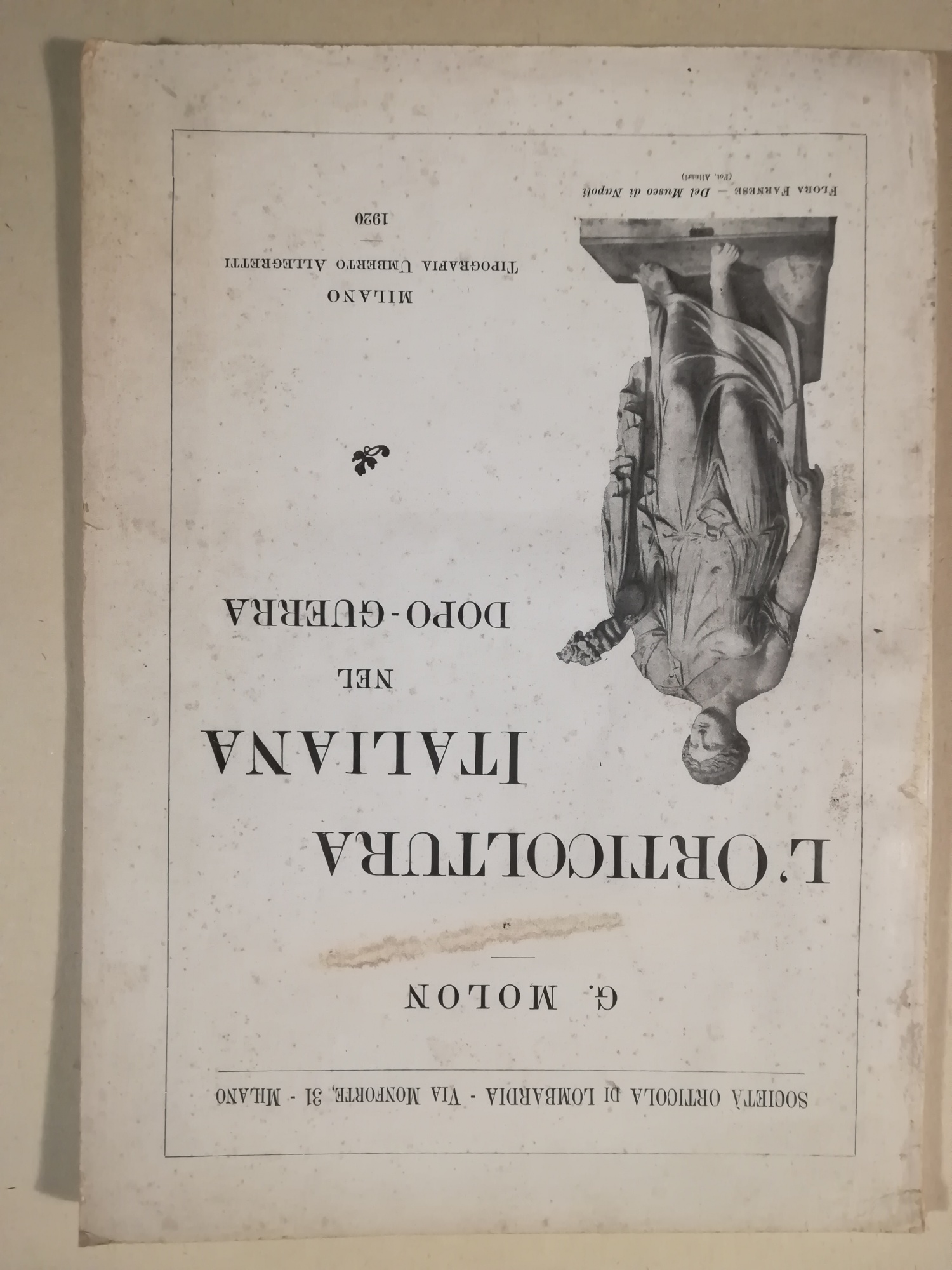 L'orticoltura italiana nel dopo-guerra