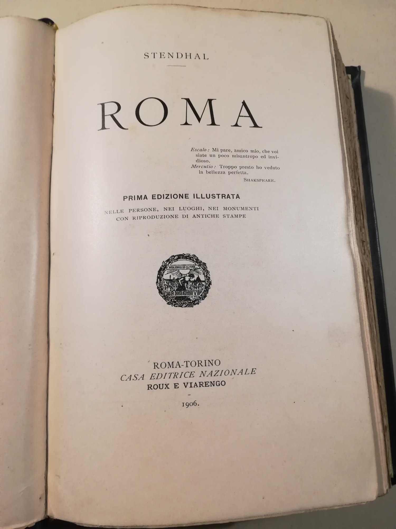 Roma. Prima edizione illustrata nelle persone, nei luoghi, nei monumenti …