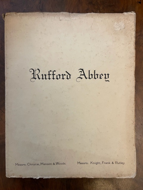 Rufford Abbey - Nottingham - Catalogue of The Rufford Collection …