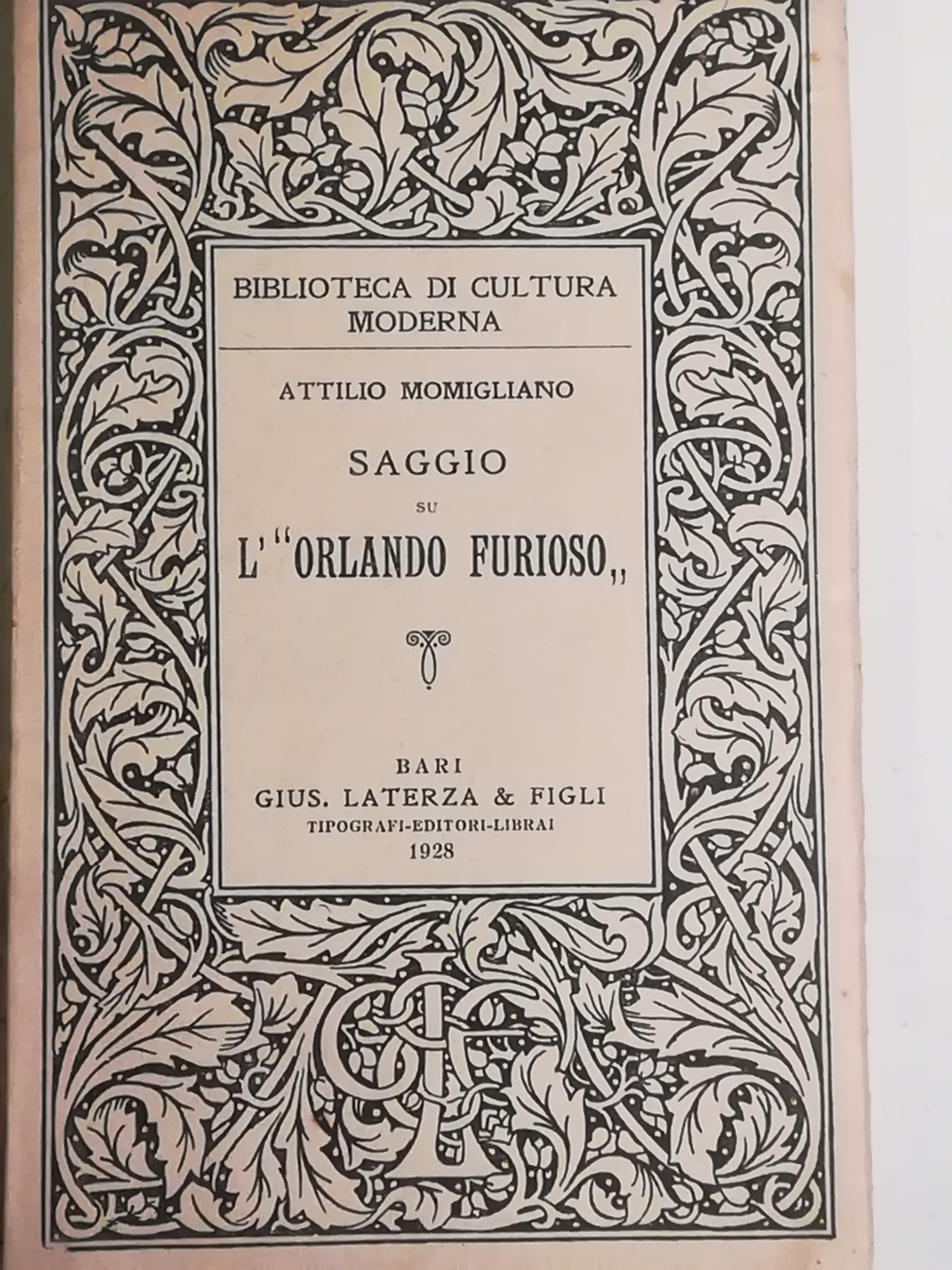 Saggio su l' "Orlando Furioso"