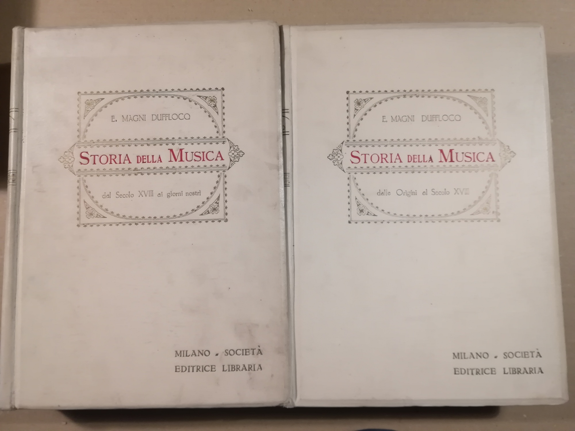 Storia dell musica. Volume primo, dalle Origini al Secolo XVIII. …