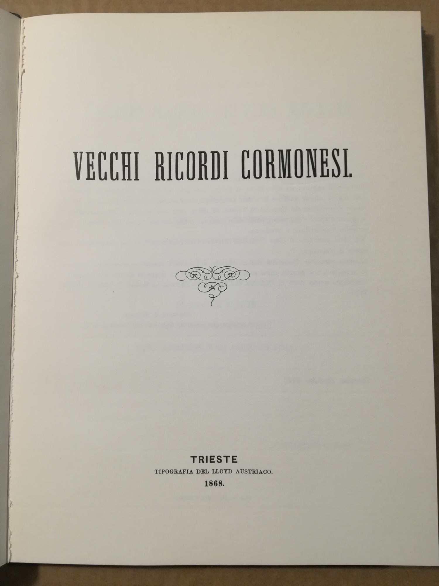 Vecchi ricordi cormonesi