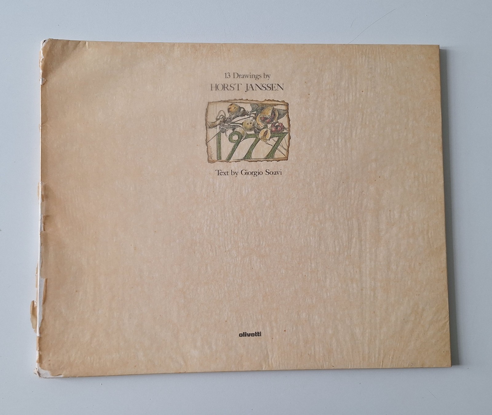13 DRAWINGS BY HORST JANSSEN TEXT BY GIORGIO SOAVI OLIVETTI …