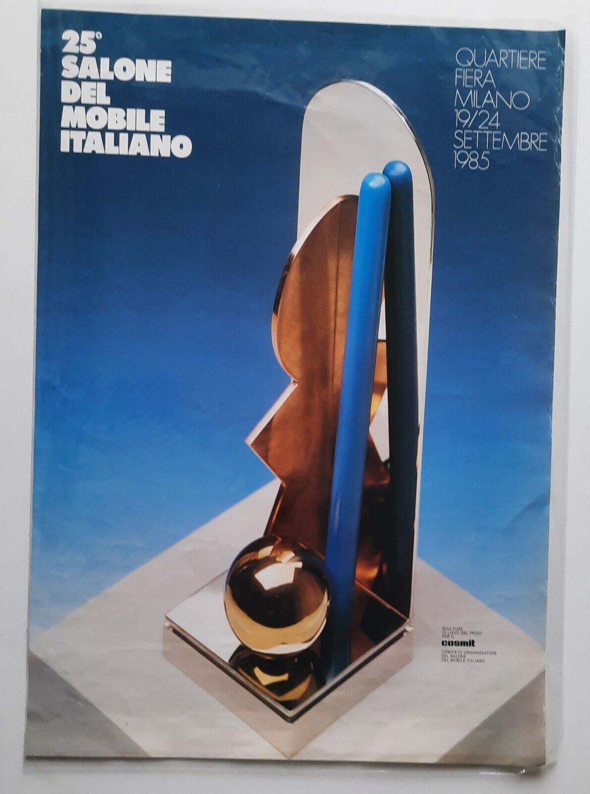 25° SALONE DEL MOBILE ITALIANO 1985 COSMIT LUCIO DEL PEZZO …