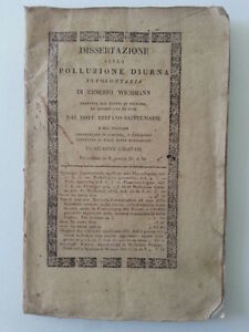 DISSERTAZIONE SULLA POLLUZIONE DIURNA INVOLONTARIA DI E. WICHMANN SILVESTRI 1821