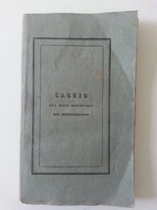 GIROLAMO BOTTINI SAGGIO SUL MOTO ROTATORIO DEL MEDITERRANEO GENOVA 1834