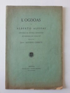 L'OGDOAS DI ALBERTO ALFIERI EPISODI DI STORIA GENOVESE IST. SORDO …