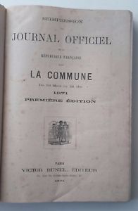 JOURNAL OFFICIEL SOUS LA COMMUNE DU 19 MARS AU 24 …