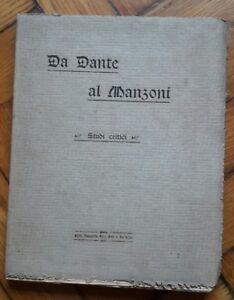 DA DANTE A MANZONI STUDI CRITICI TIP. FUSI 1923