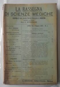LA RASSEGNA DI SCIENZE MEDICHE SOCIETA' MEDICO CHIRURGICA DI MODENA …