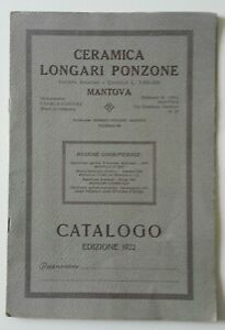 CERAMICA LONGARI PONZONE MANTOVA CATALOGO 1922