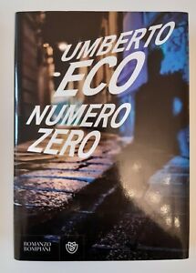 UMBERTO ECO NUMERO ZERO BOMPIANI 2015 1° EDIZIONE