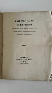 CAJETANI SGARZI ANALYTICAE INVESTIGATIONES CIRCA PULVERES ANTIQUIS ... 1841