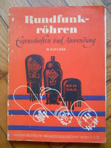 RUNDFUNK ROHREN VON L. RATHEISER UNION DEUTSCHE ... ROTH 1938