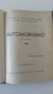AUTOMOBILISMO SCUOLA DI APPLICAZIONE DELL'ARMA 1954