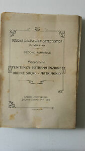 SCUOLA MAGISTRALE CATECHISTICA DI MILANO SACRAMENTI LEZIONI 1917 1918