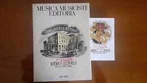 MUSICA MUSICISTI EDITORIA 1808 1983 175 ANNI DI CASA RICORDI …