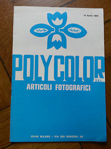 POLYCOLOR CATOLOGO ARTICOLI FOTOGRAFICI 1969