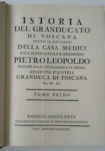 ISTORIA DEL GRANDUCATO TOSCANA SOTTO GOVERNO CASA MEDICI CISALPINO 1974 …