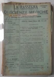 LA RASSEGNA DI SCIENZE MEDICHE SOCIETA' MEDICO CHIRURGICA DI MODENA …