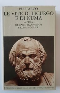 PLUTARCO LE VITE DI LICURGO E DI NUMA MONDADORI / …