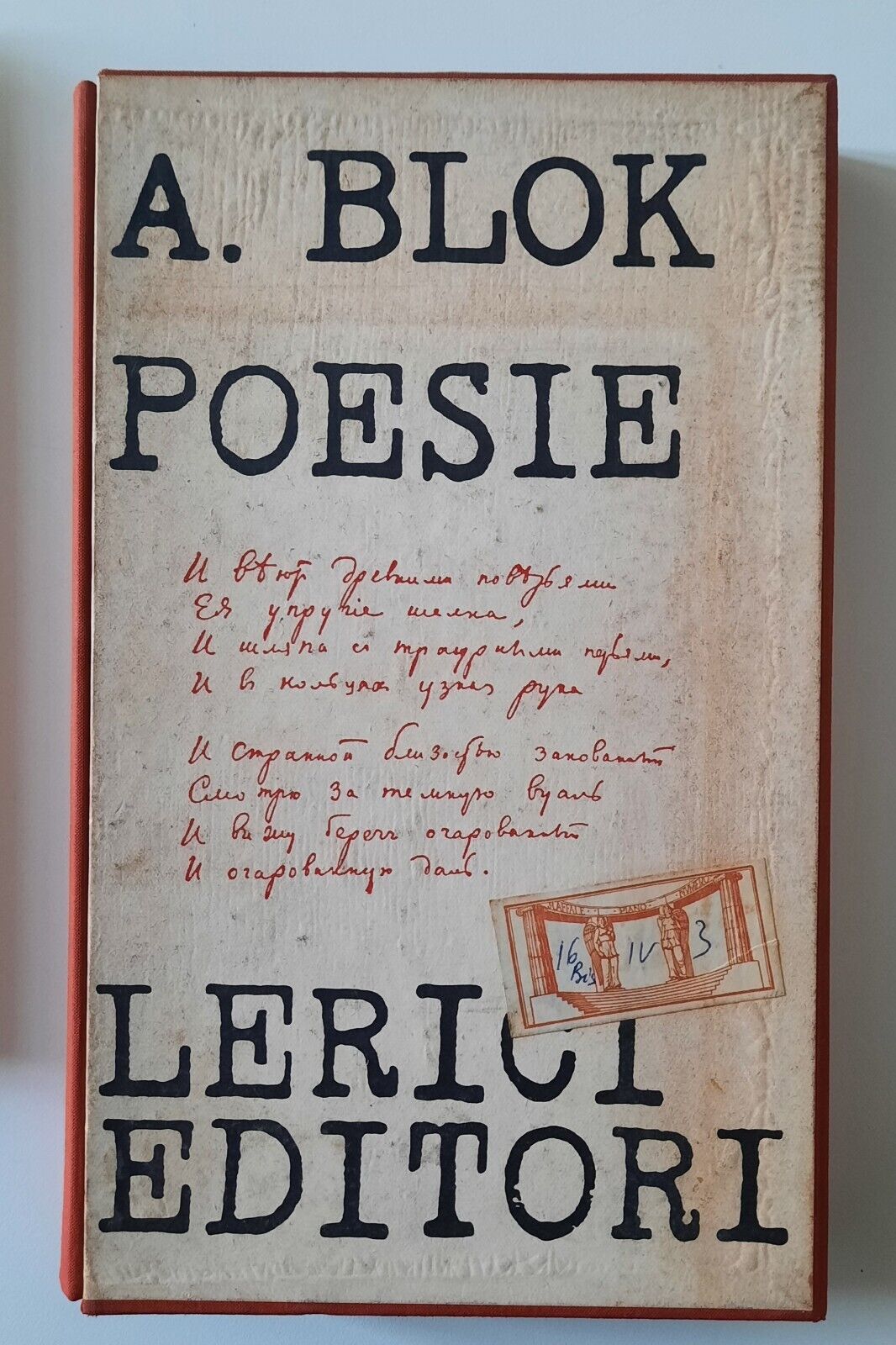 A. BLOK POESIE LERICI EDITORE 1960