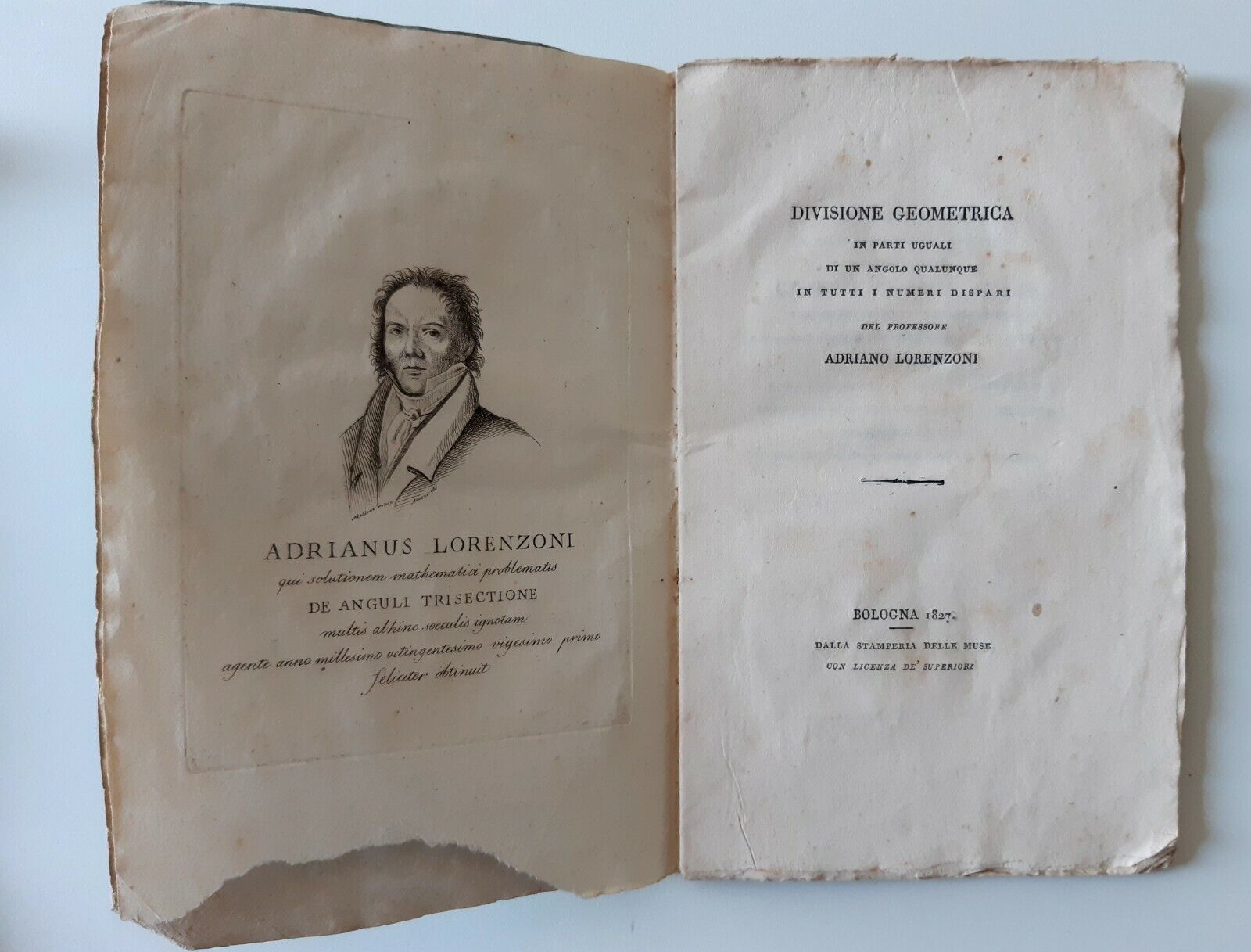 A. LORENZONI DIVISIONE GEOMETRICA IN PARTI UGUALI DI UN ANGOLO …