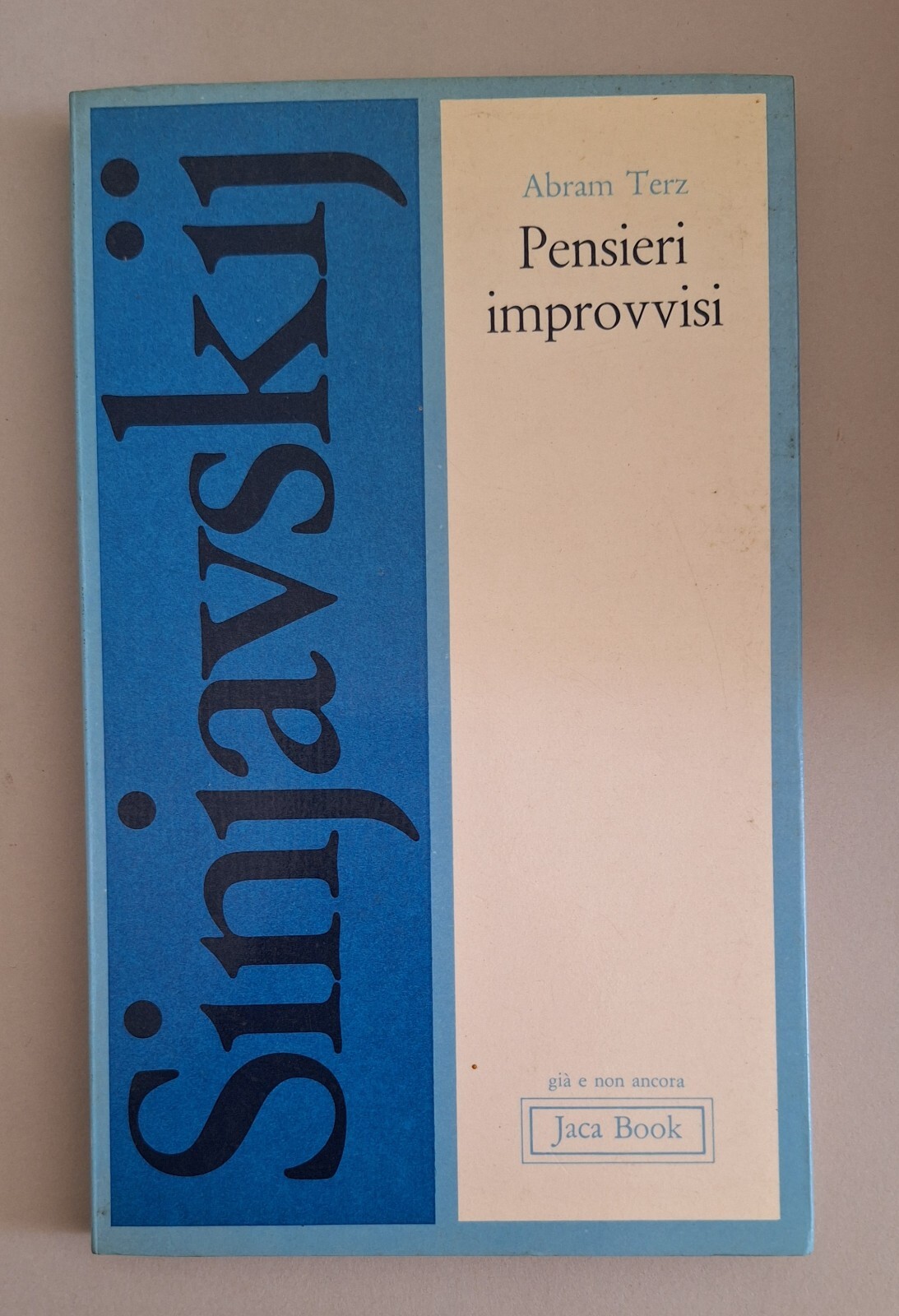 ABRAM TERZ PENSIERI IMPROVVISI JACA BOOK 1977