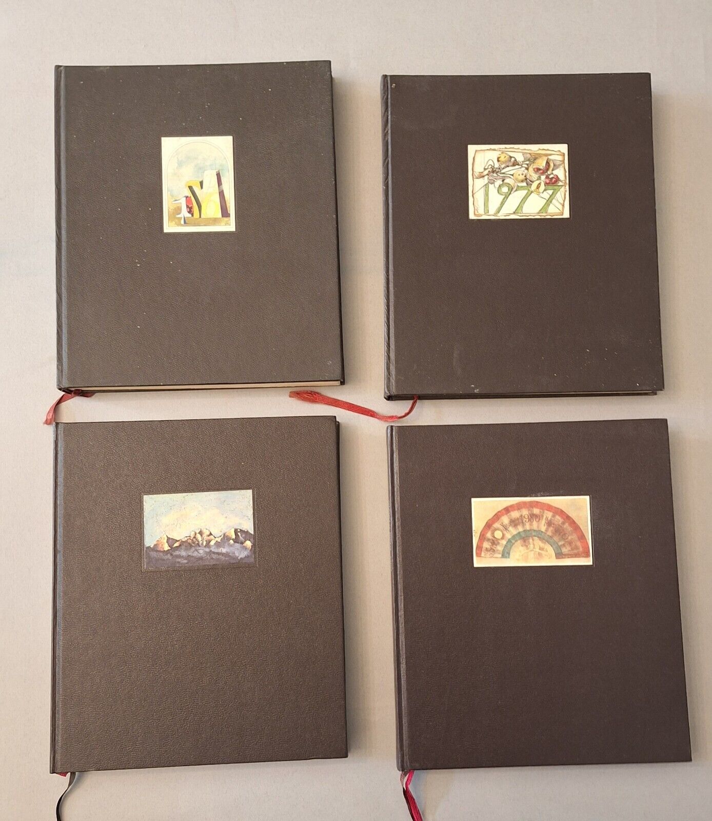 AGENDA OLIVETTI ANNO 1976 1977 1979 1980 4 VOLUMI