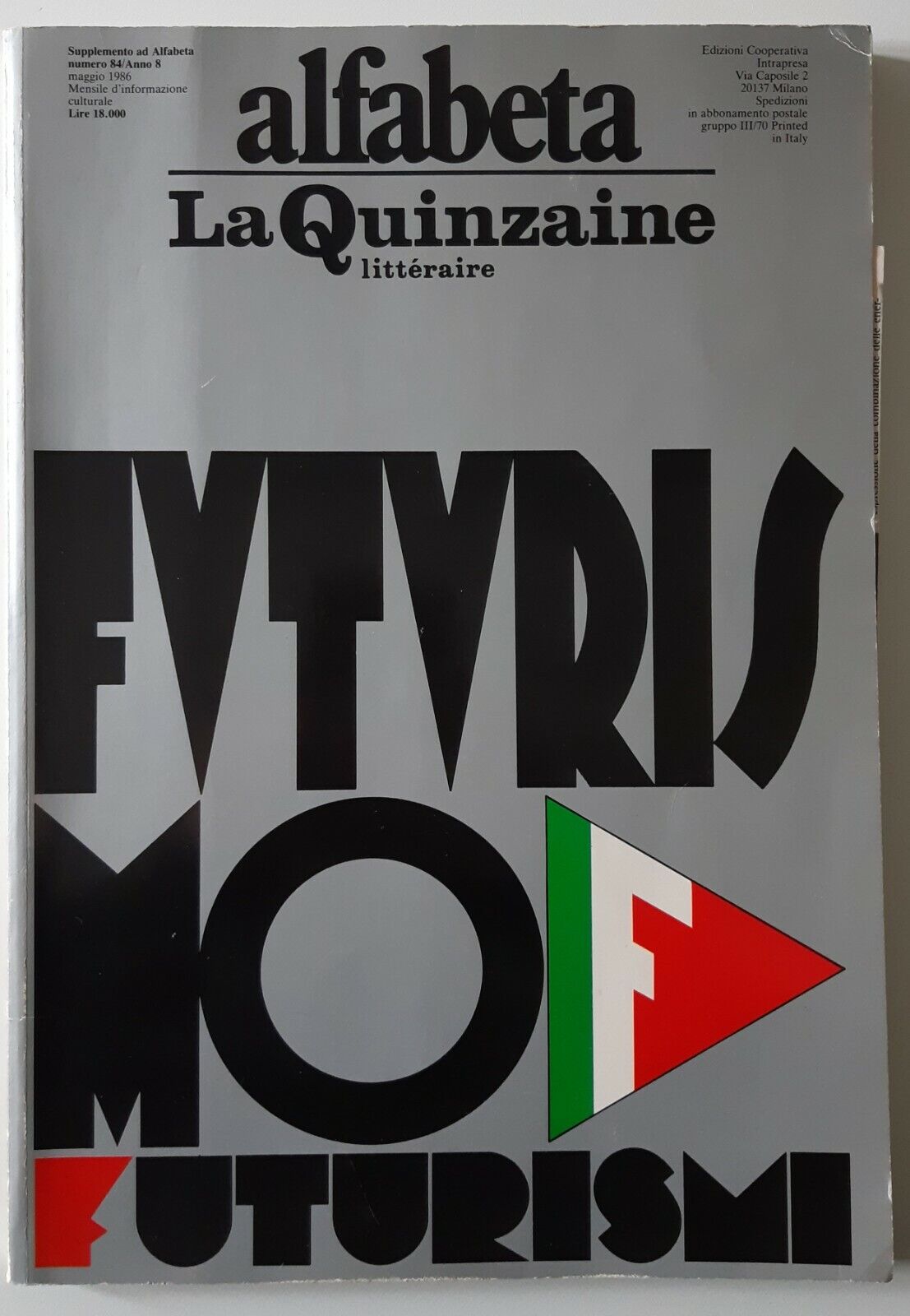 ALFABETA LA QUINZAINE FUTURISMO 1986