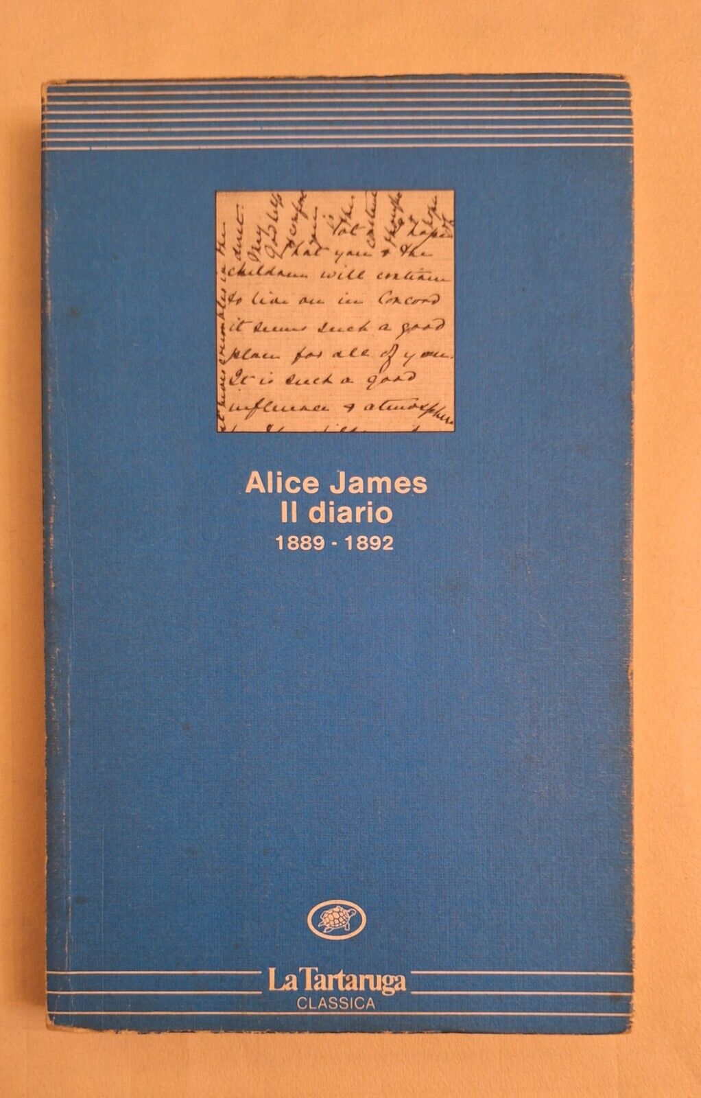 ALICE JAMES IL DIARIO 1889-1892 LA TARTARUGA 1985