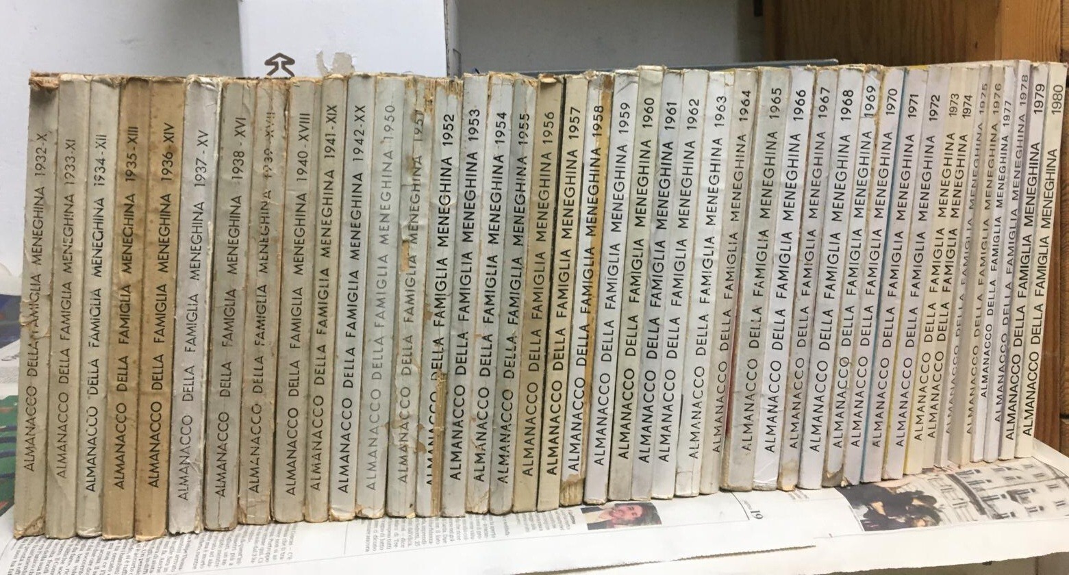 ALMANACCO DELLA FAMIGLIA MENEGHINA DAL 1932 AL 1942 E DAL …