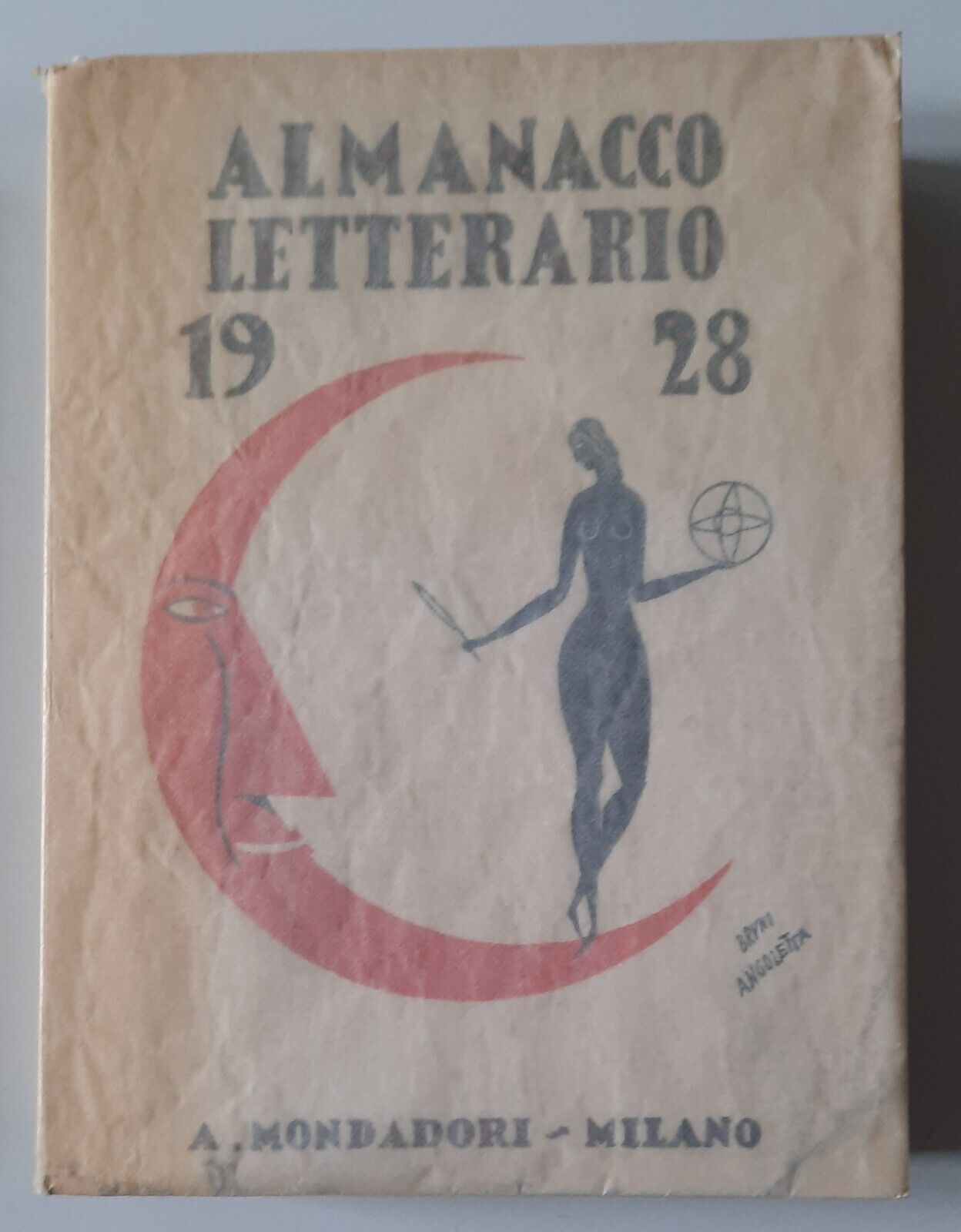 ALMANACCO LETTERARIO 1928 BOMPIANI ILL. DI COPERTINA ANGOLETTA