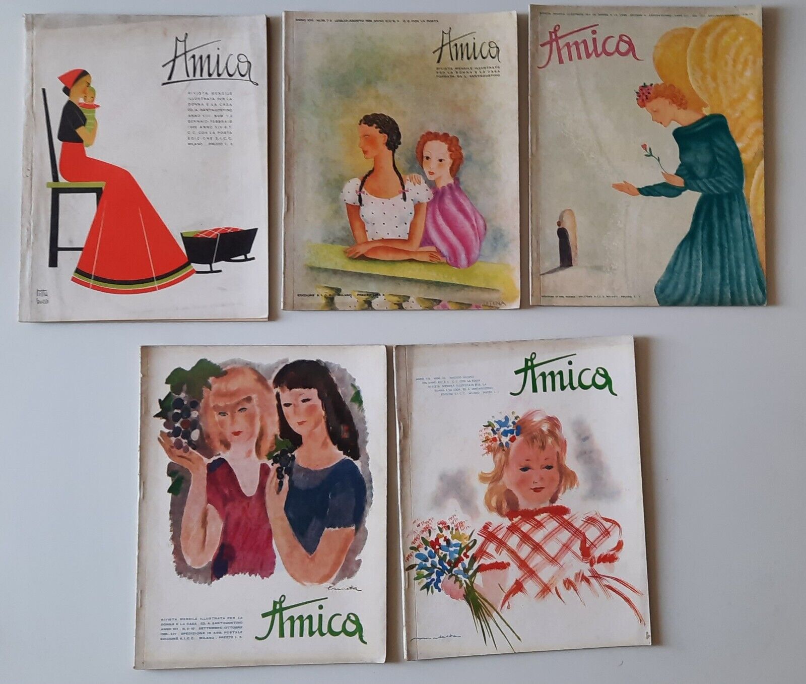 AMICA RIVISTA MENSILE PER LA DONNA E LA CASA ANNATA …