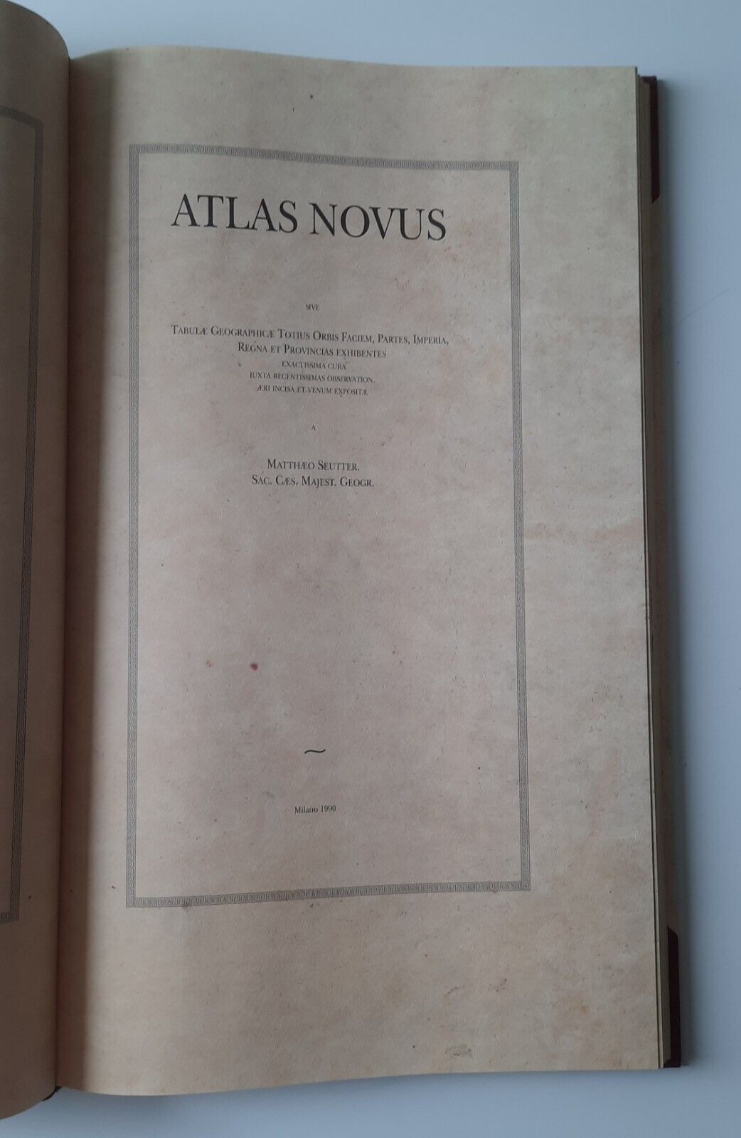 ATLAS NOVUS SIVE TABULAE GEOGRAPHICAE TOTIUS ORBIS A MATTHEO SEUTTER …
