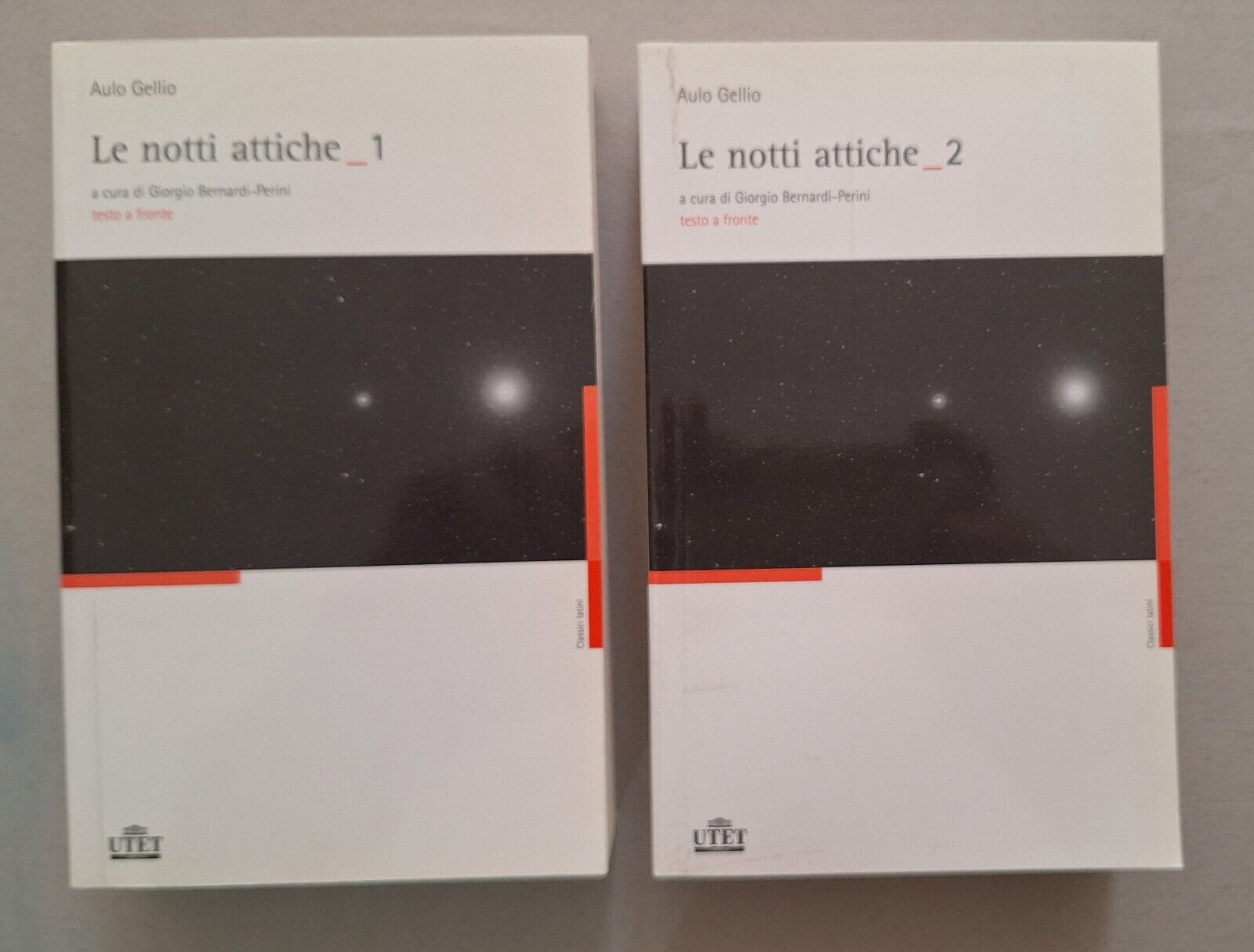 AULO GELLIO LE NOTTI ATTICHE 1-2 UTET 2007 2 VOLUMI
