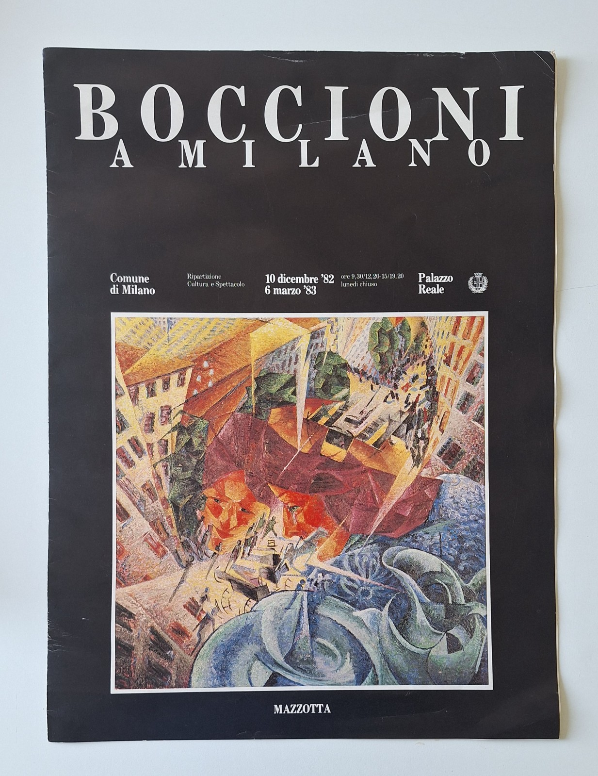 BOCCIONI A MILANO MAZZOTTA BROCHURE PROMOZIONALE