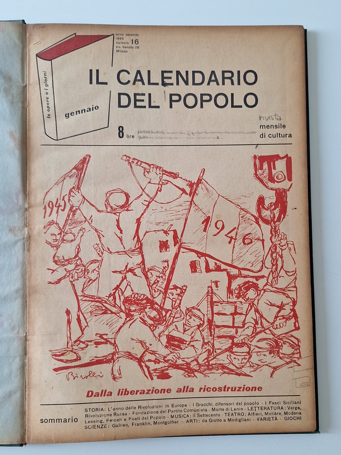 CALENDARIO DEL POPOLO MENSILE DI CULTURA DAL N. 16 AL …