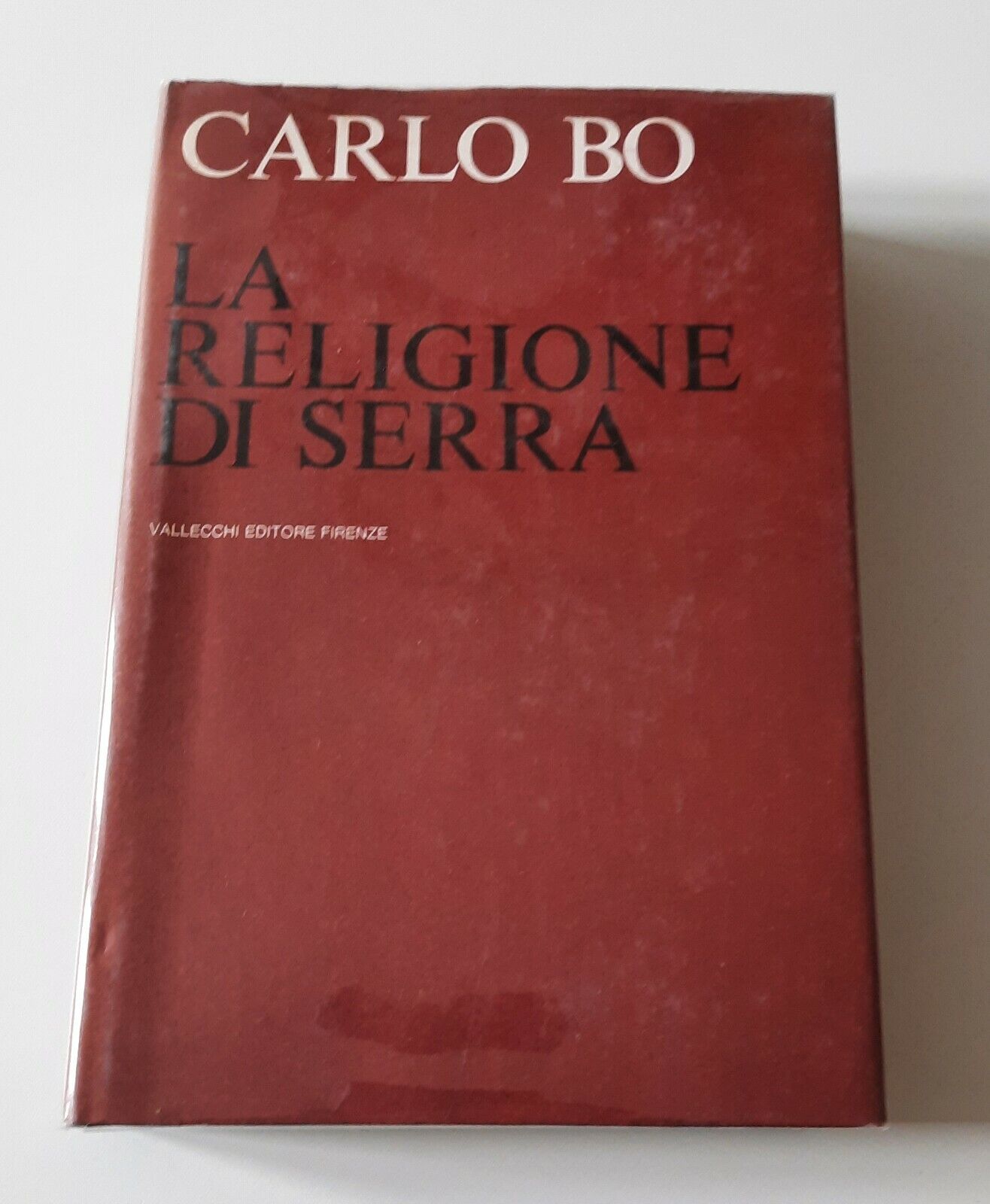 CARLO BO LA RELIGIONE DI SERRA VALLECCHI 1967 AUTOGRAFATO