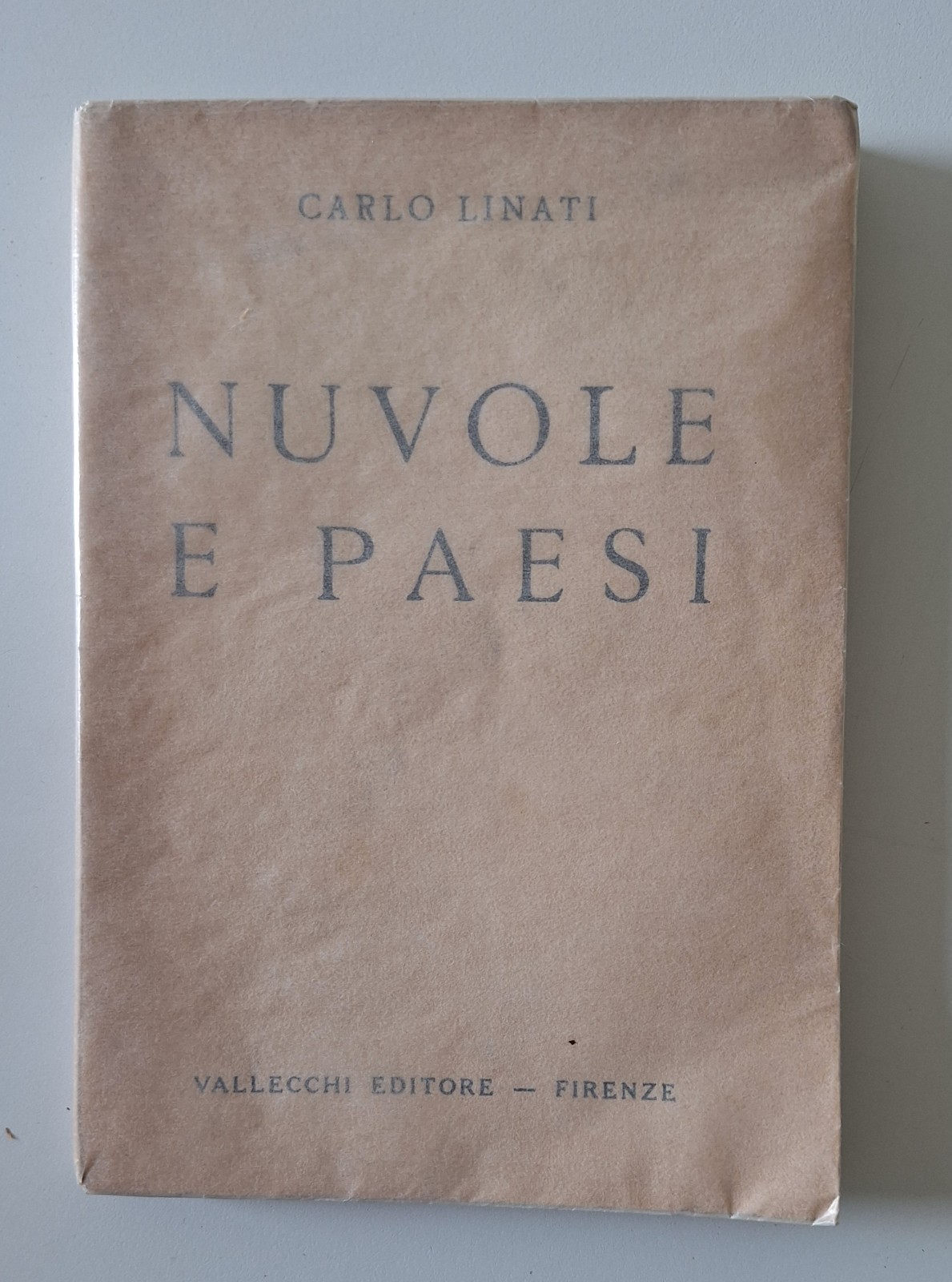 CARLO LINATI NUVOLE E PAESI VALLECCHI 1919 1° ED.