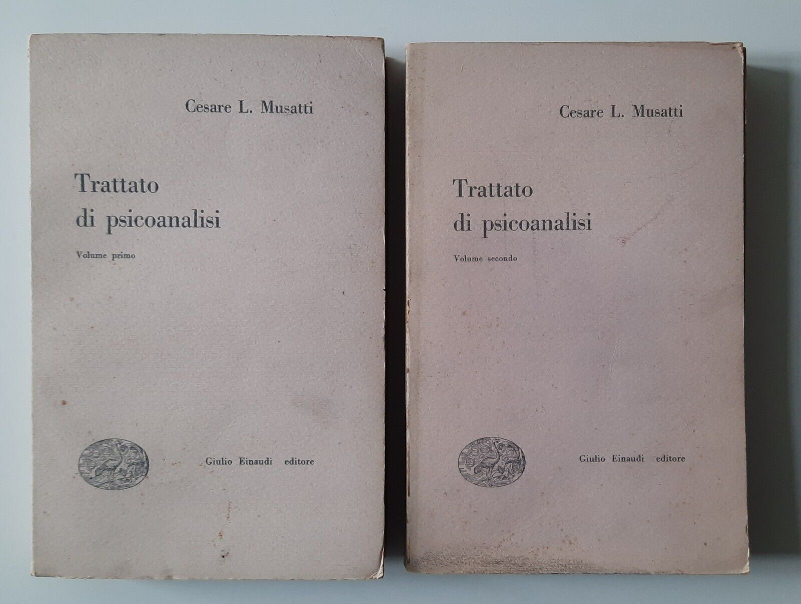 CESARE L. MUSATTI TRATTATO DI PSICOANALISI EINUDI 1950 2 VOLUMI