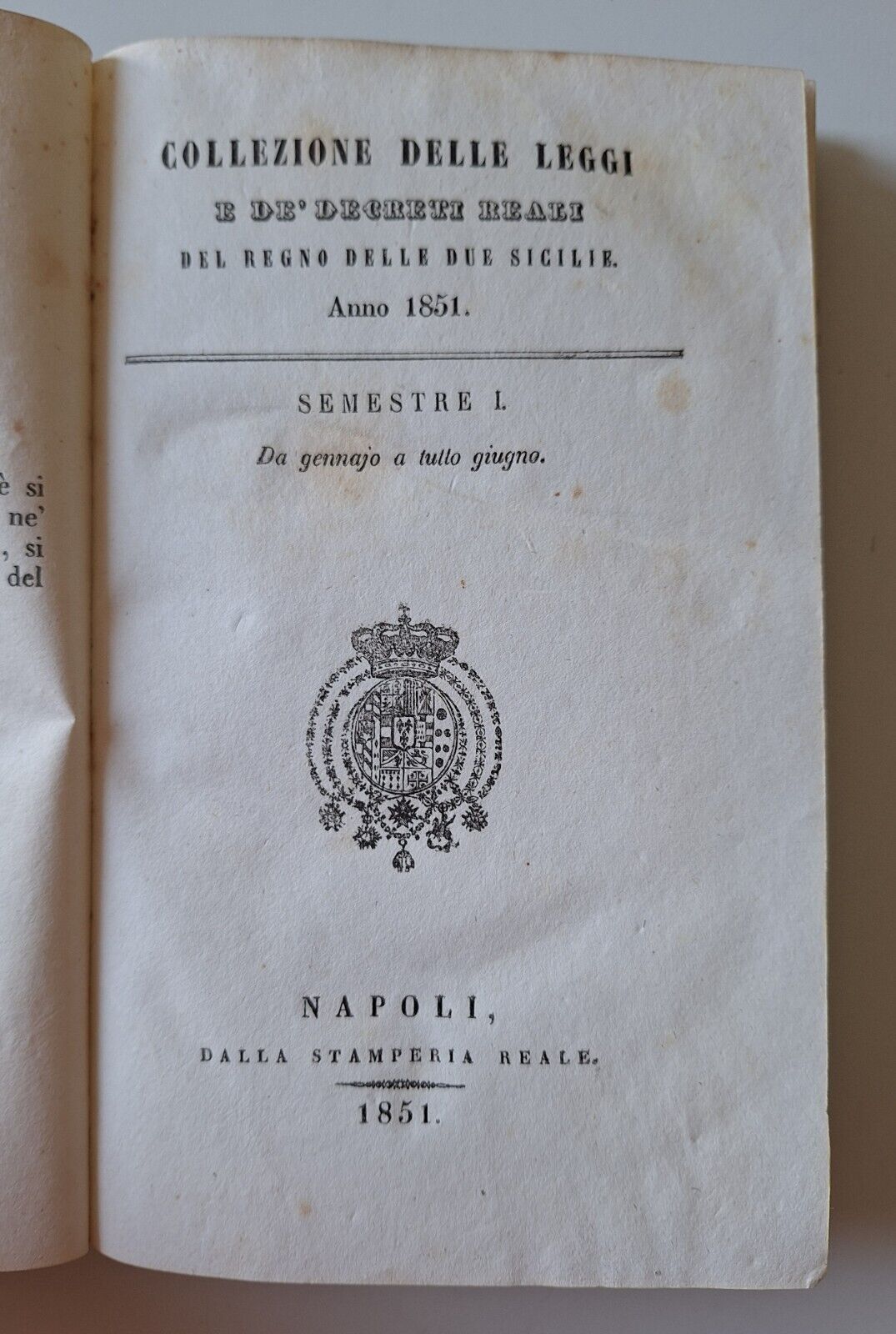 COLLEZIONE DELLE LEGGI E DE' DECRETI REALI DEL REGNO DELLE …