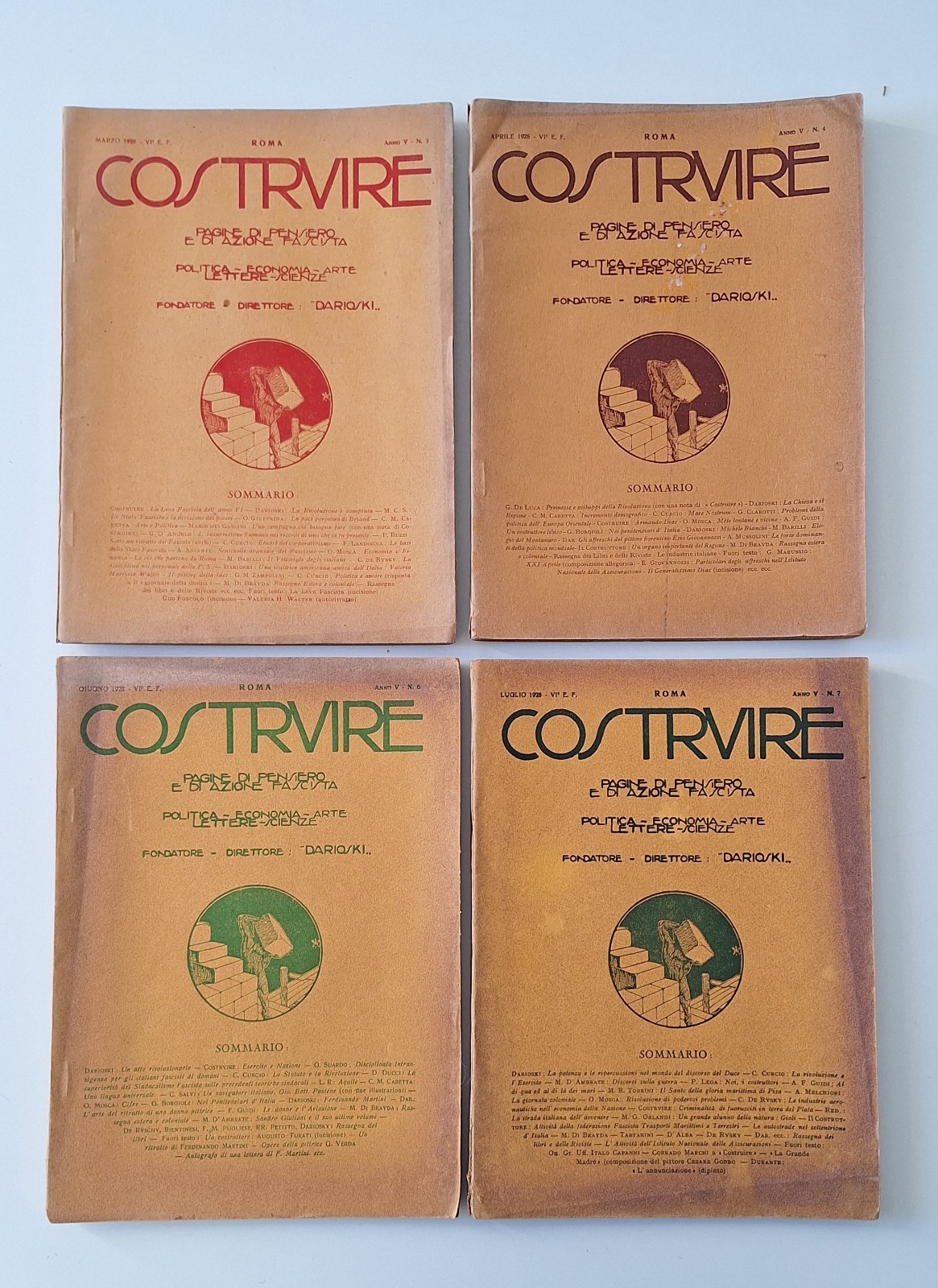 COSTRUIRE PAGINE DI PENSIERO DI AZIONE FASCISTA ANNO 1929 N. …