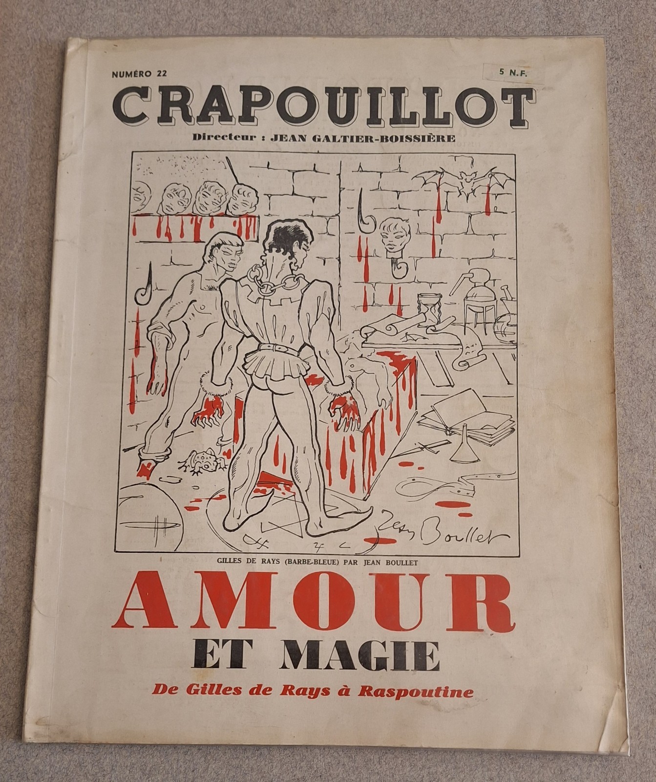 CRAPOUILLOT N. 22 AMOUR ET MAGIE DIRECTEUR J.GALTIER BOISSIERE