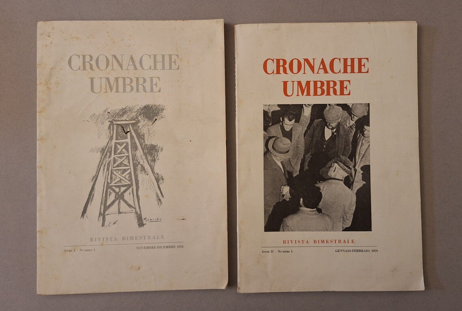 CRONACHE UMBRE RIVISTA BIMESTRALE ANNO 1 N. 1 E ANNO …