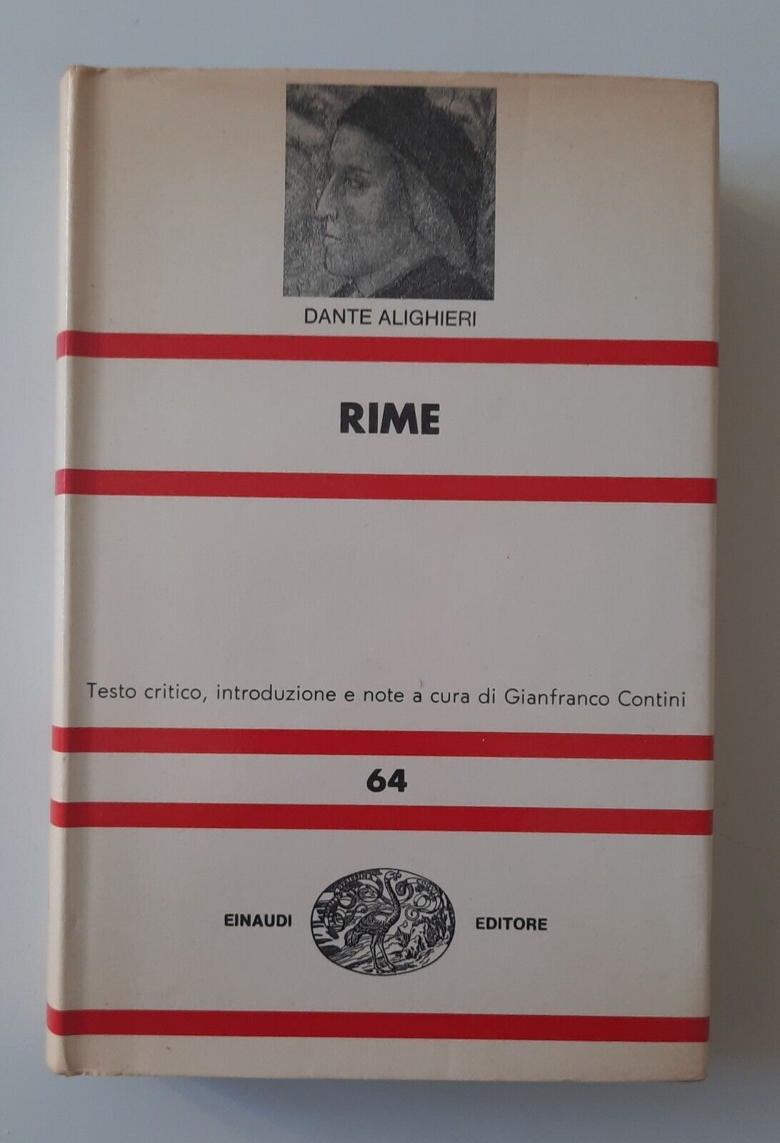 DANTE ALIGHIERI RIME EINAUDI NUE 1970