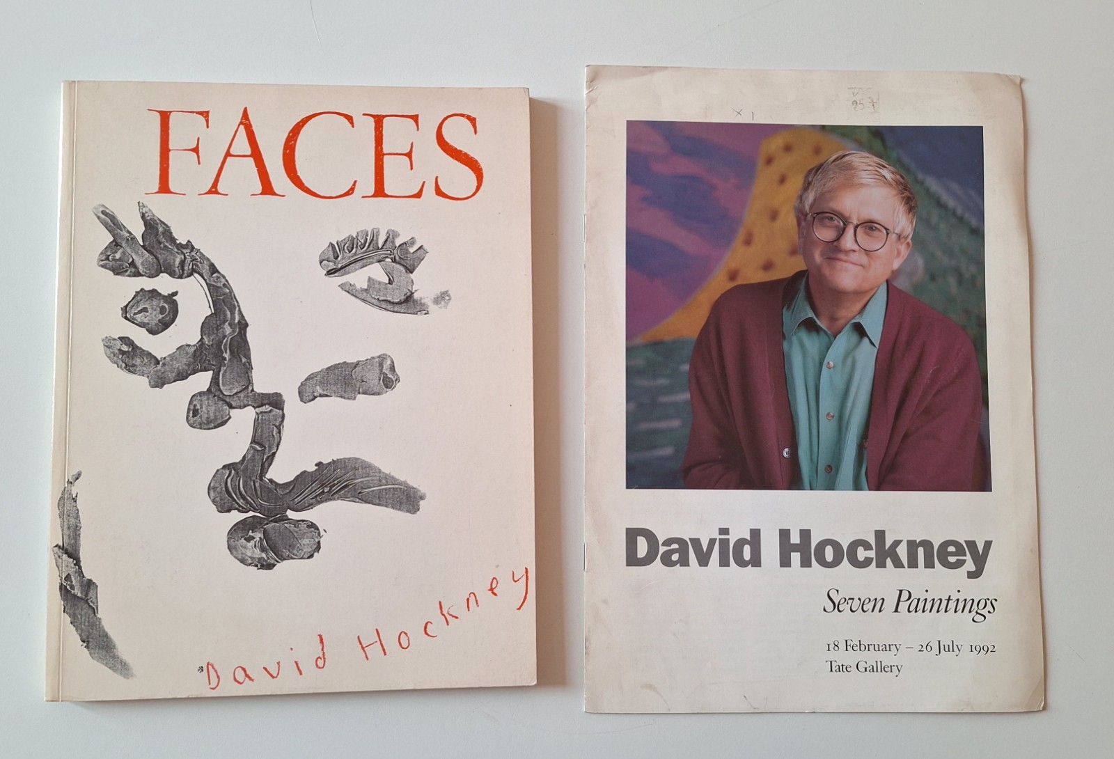 DAVID HOCKNEY FACES 1966-1984 / SEVEN PAINTINGS