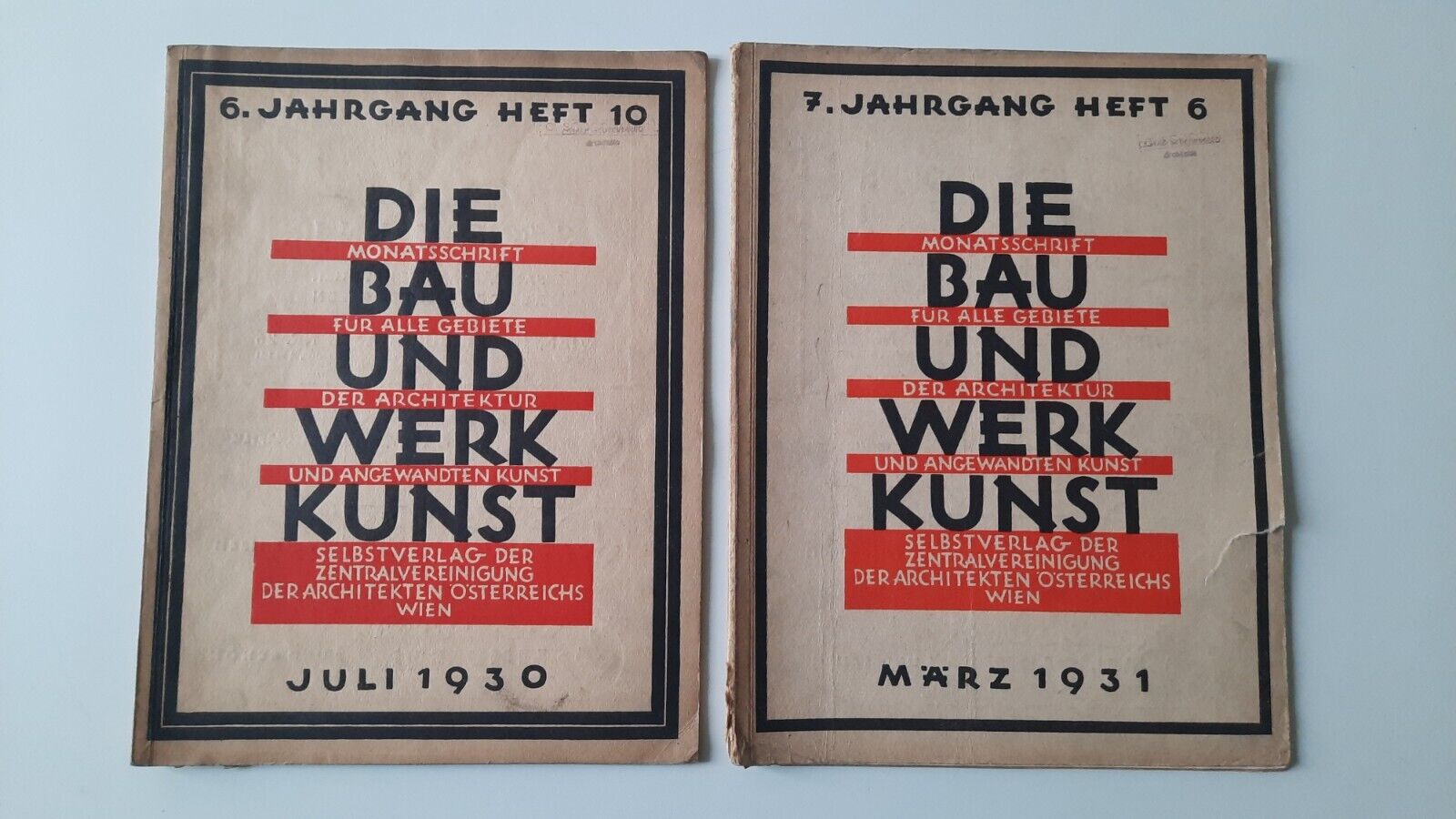 DIE BAU UND WERK KUNST JULI 1930 - MARZ 1931 …