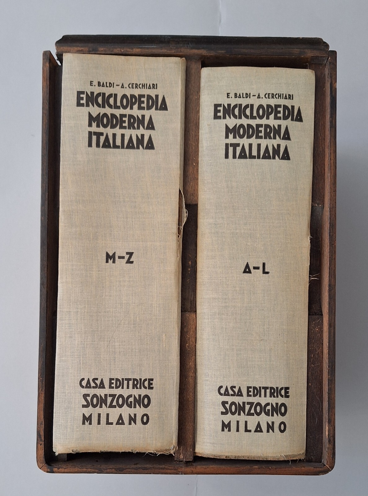 E. BALDI A. CERCHIARI ENCICLOPEDIA MODERNA ITALAINA SONZOGNO CON MOBILE …